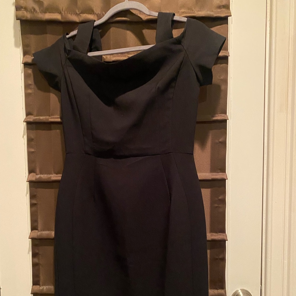 Navy H&M cold shoulder dress, size 6